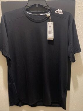 Adidas Men’s Athletic M D4T Training Black Crewneck T-Shirt SS Size XL NWT